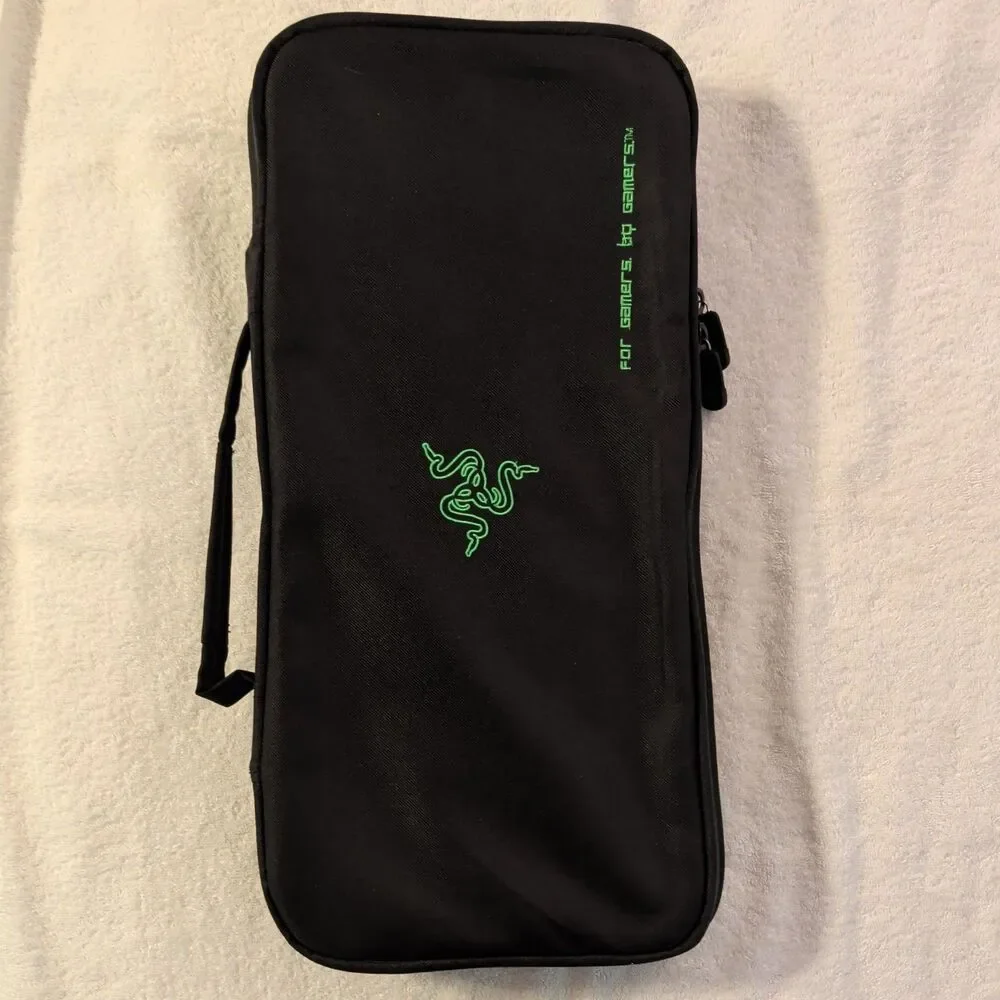 Razer Full Size Keyboard Bag V2 Black Green Gaming Bag Shoulder Strap